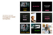 Podcast Instagram template, a Social Media Template by MockupHouse (Thumbnail 1 of 7)