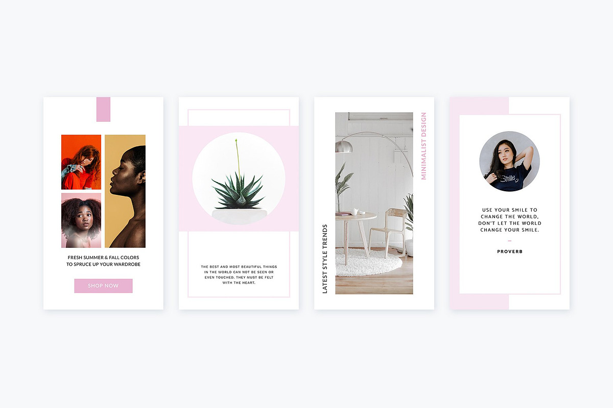 Instagram Stories Pastel Pink CANVA, a Social Media Template by Poego Social (Photo 4 of 12)