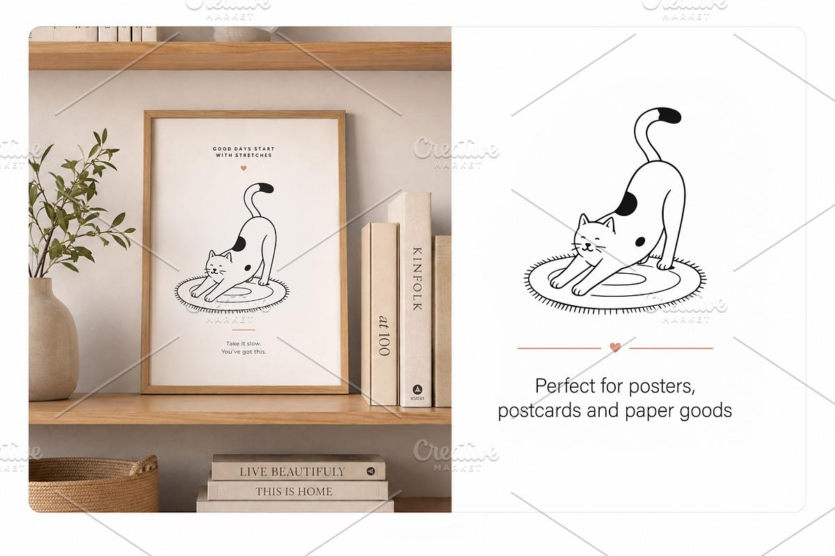 Cat Vector Illustrations, an Animal Illustration by Gomolach (Photo 4 of 8)