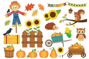 Pumpkin Harvest Fall Clipart