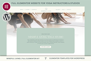 Yoga Studio Elementor Template