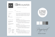 Resume Template + Cover Letter WORD, a Resume Template by PAPPERMINT RESUME STUDIO (Thumbnail 1 of 4)