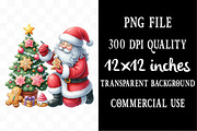 Santa Baking Clipart, an Illustration by Designking (Thumbnail 4 of 5)