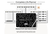 Black Dark Mode Life Digital Planner, a Stationery Template by Tas Creative Studio (Thumbnail 5 of 8)