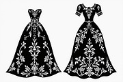 Fashion Dress Silhouette Bundle, an Illustration by BIPLOB EXPERT (Thumbnail 20 of 21)