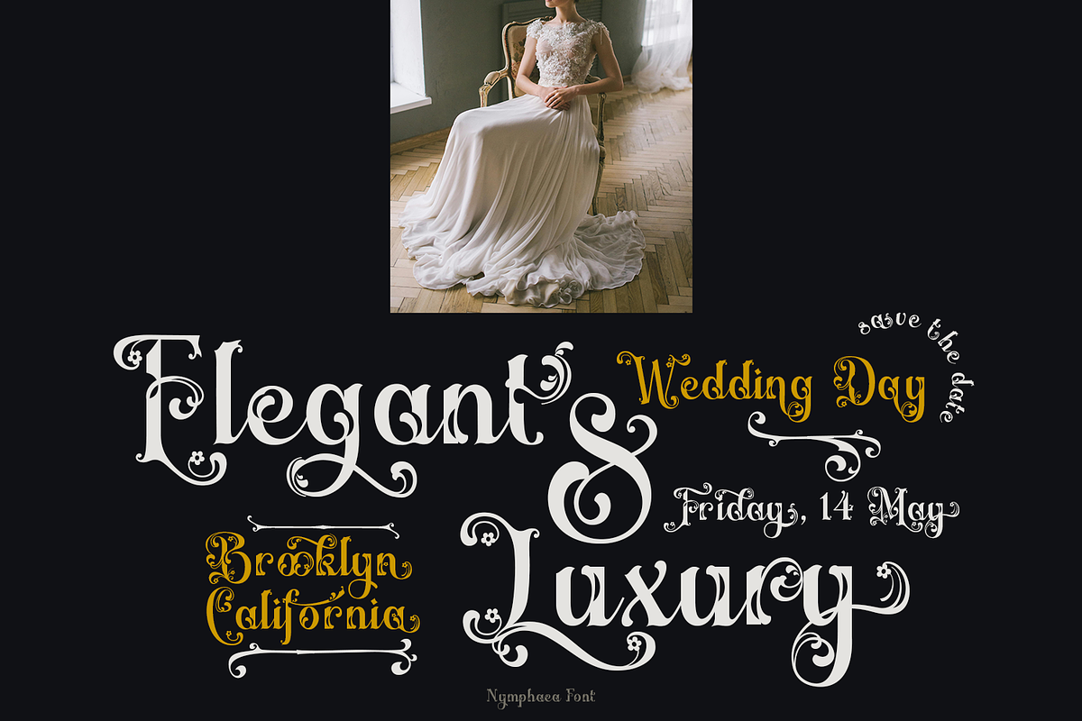 Nymphaea Victorian Font, a Blackletter Font by TypeClassHeroes (Photo 5 of 10)