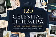 120 Vintage Celestial Ephemera, an Object Graphic by The Object Atlas (Thumbnail 1 of 7)