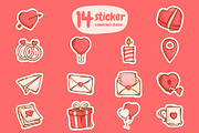14 kawaii icons & stickers valentine, an Emoji Icon by kitypaws (Thumbnail 3 of 5)