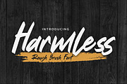 Harmless - Rough Brush Font, a Font by Gassstype (Thumbnail 1 of 8)