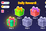 Space Word, Game UI, Mobile Casual, an Object Graphic by KartInnka (Thumbnail 6 of 19)