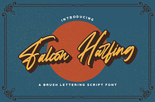 Falcon Harfing - Bold Script Font