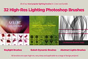32 Varied Photoshop Lighting Brushes, a Brush Add-On by FanExtra (Thumbnail 1 of 2)