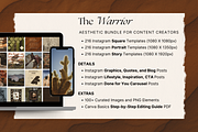 The Warrior Template Bundle, a Social Media Template by The Flossy Finch (Thumbnail 2 of 24)