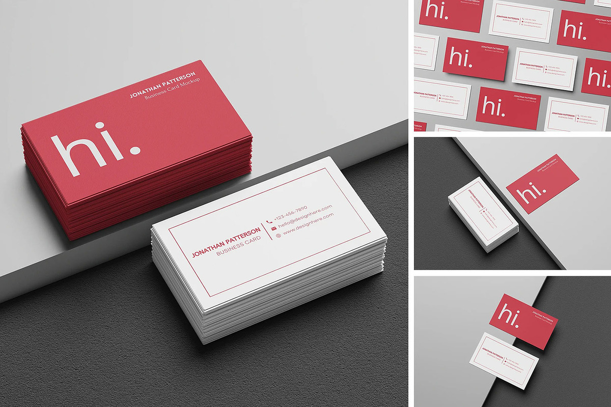 Business Card Mockup, an Advertising Mockup by Hubzway (Photo 1 of 5)