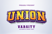 Union Varsity, a Slab Serif Font by Authentic Studio (Thumbnail 1 of 6)