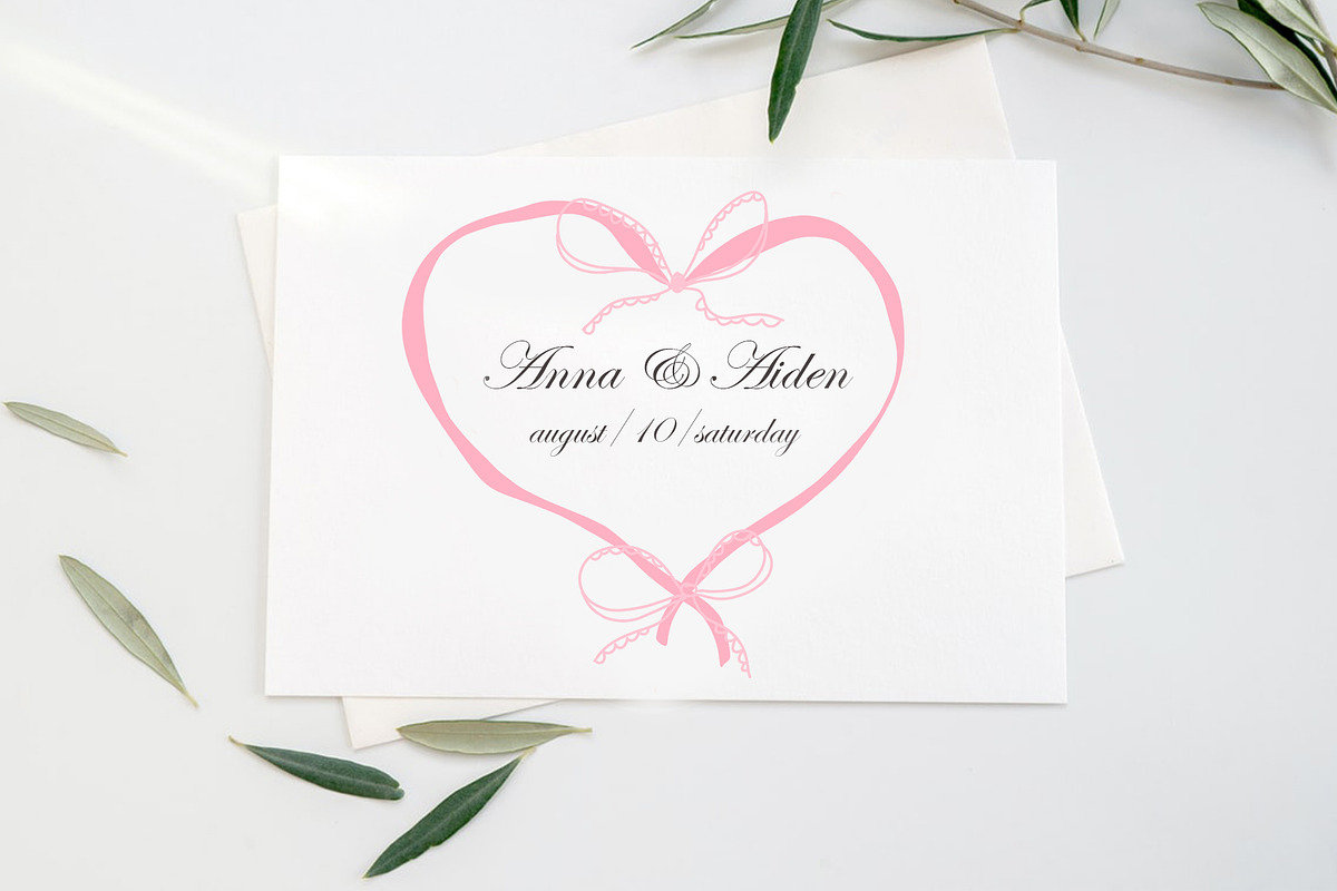 Valentines Day. Hand draw bows, a Decorative Illustration by Lesya Skripak (Photo 5 of 7)