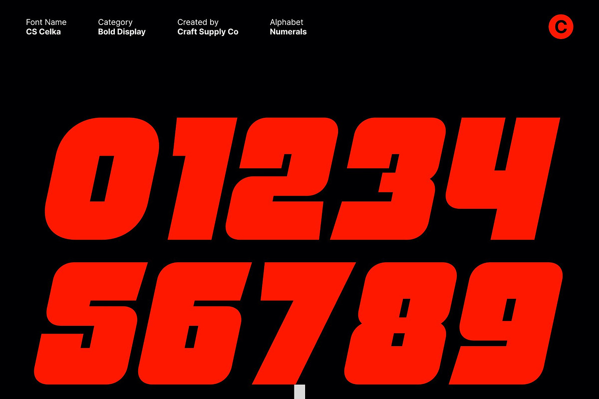 CS Celka – Bold Display Font, a Sans Serif Font by Craft Supply Co. (Photo 4 of 8)