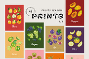Fruits Season Posters & Patterns, an Illustration by SunnyAfternoons (Thumbnail 8 of 13)