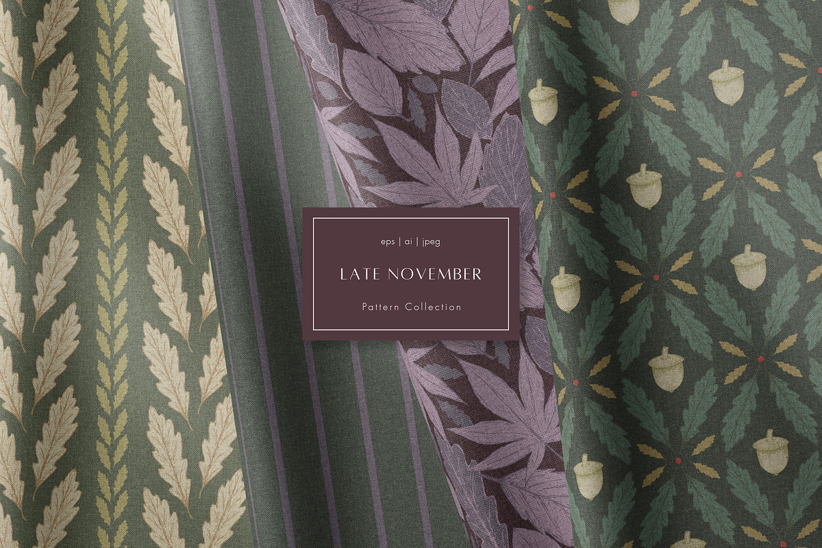 Hand-drawn forest botanical patterns, a Pattern Graphic by Enia Grace (Photo 1 of 12)