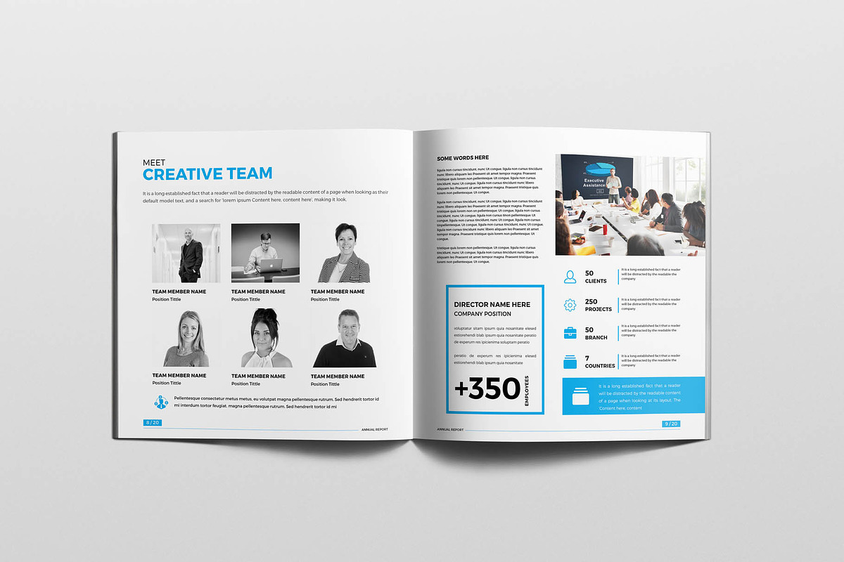 Square Annual Report Brochure, a Brochure Template by New Lines (Photo 7 of 10)