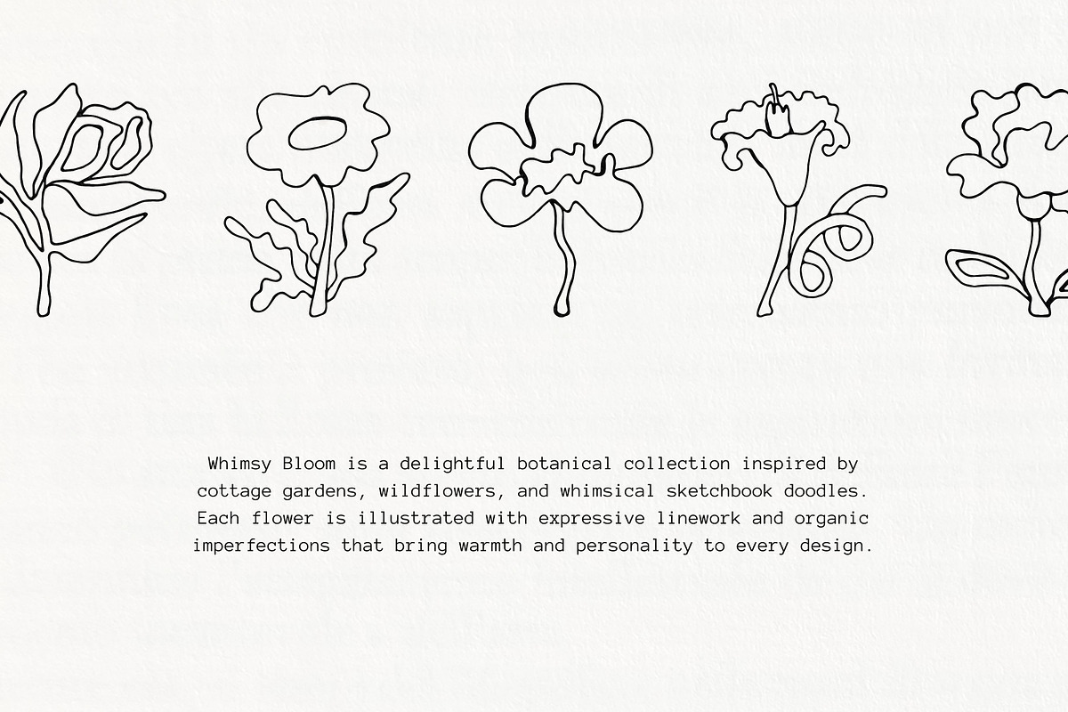 Whimsy Bloom: 75 Flowers Collection, an Object Illustration by Veyla (Photo 3 of 17)