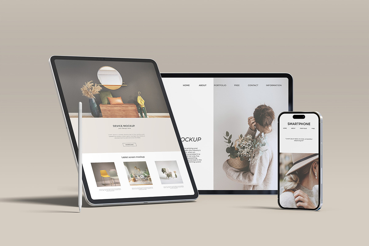 iPad & iPhone Mockup - Scene Creator, an iPad Mockup by graphicpages (Photo 12 of 15)