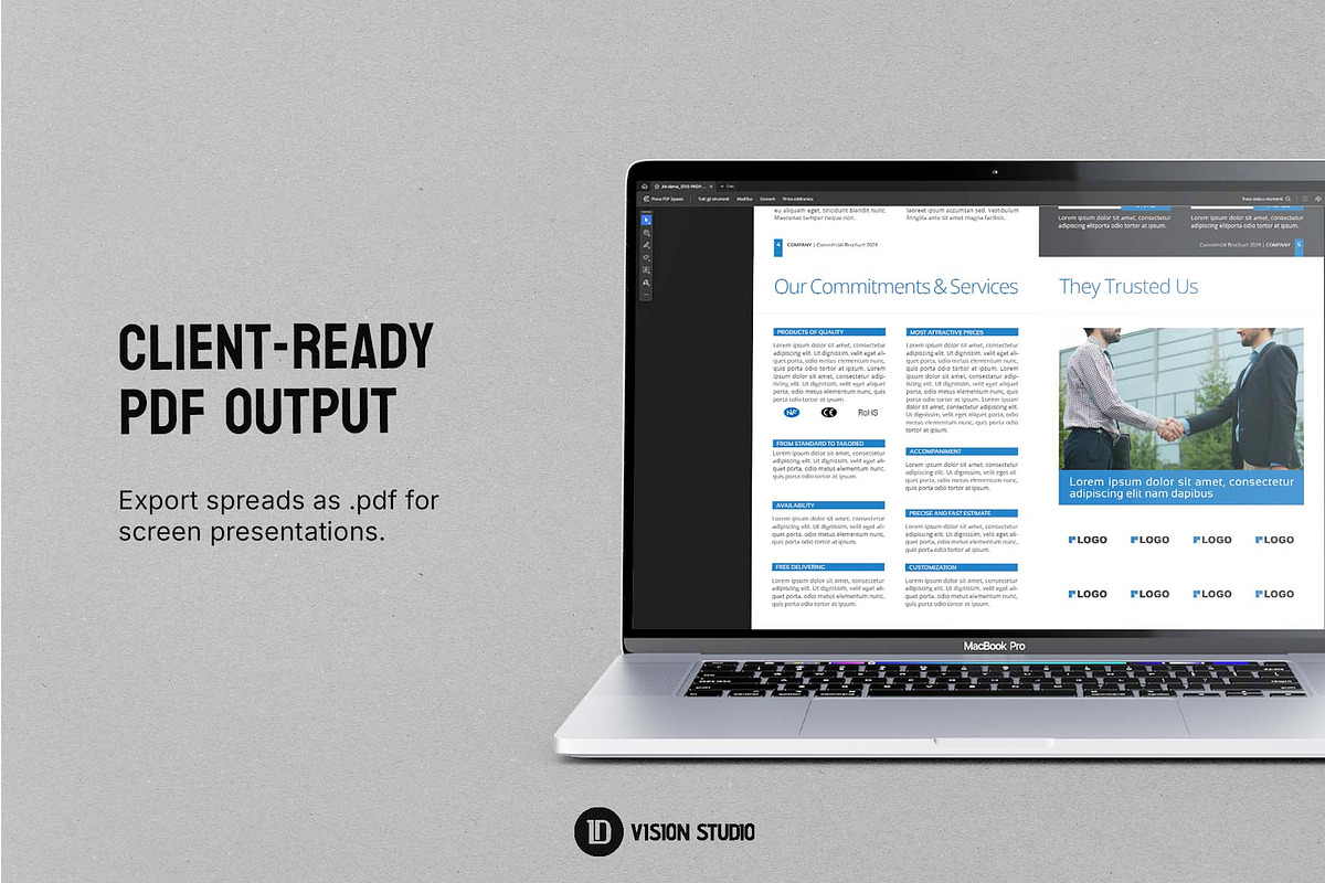 Building Brochure Canva InDesign, a Brochure Template by ID Vision Studio (Photo 10 of 15)