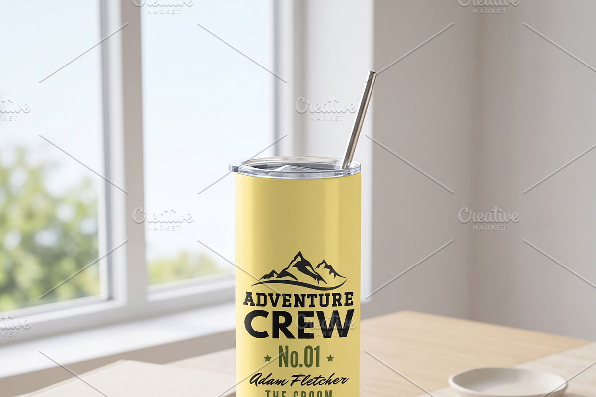 20oz Skinny Tumbler Mockup Bundle, a Cups & Container Mockup by Pixel Foundry (Photo 2 of 4)