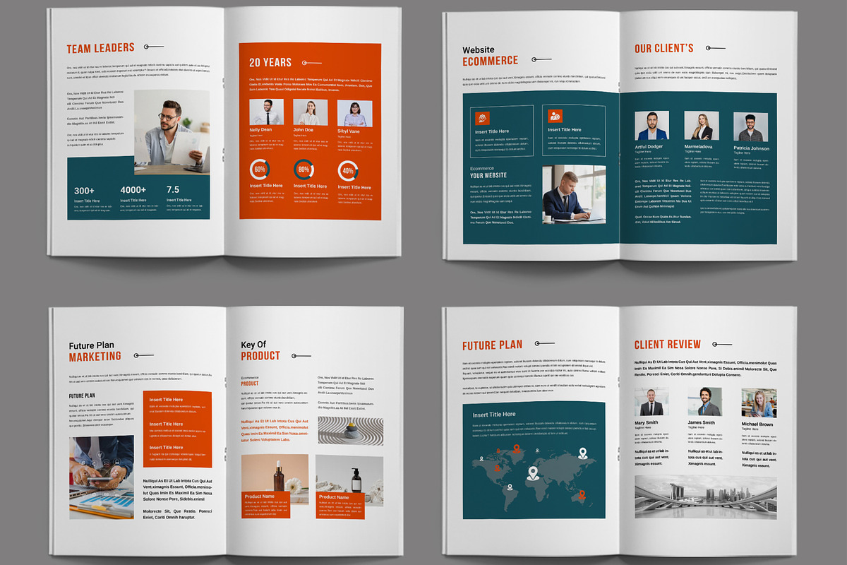 Company Profile Template, a Brochure Template by ContestDesign (Photo 3 of 3)