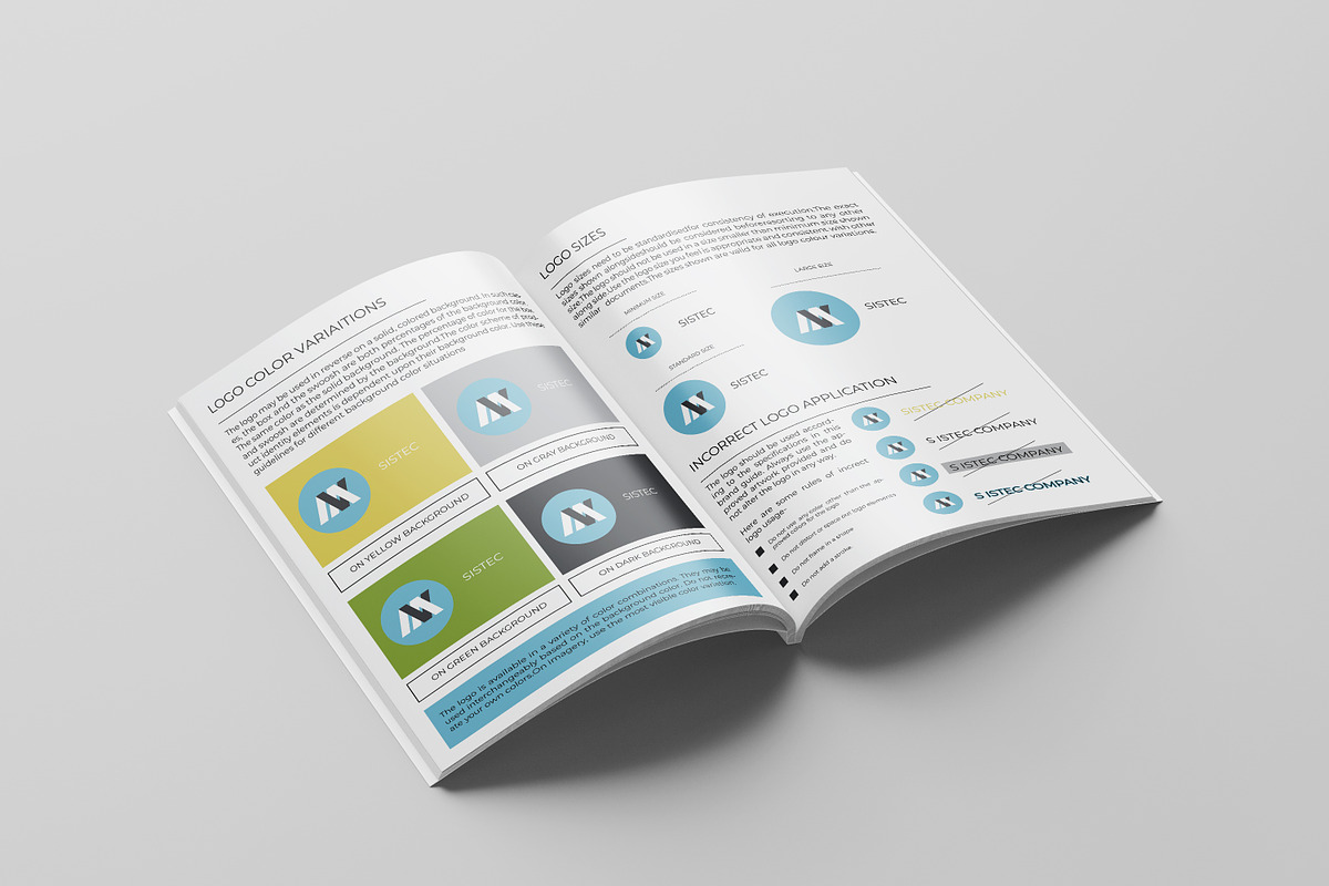 Brand Guideline Template, a Brochure Template by retrographix (Photo 4 of 9)
