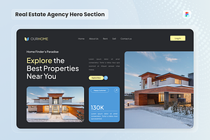 Real Estate Agency Hero Header