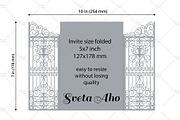 Gate Fold Laser Cut Card, an Invitation Template by Sveta Aho (Thumbnail 2 of 2)