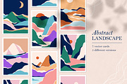 Abstract nature landscapes cards set, a Decorative Illustration by Good Studio (Thumbnail 1 of 34)