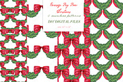 Oversized Red Bow Garland, a Seasonal Illustration by LABFcreations (Thumbnail 3 of 4)