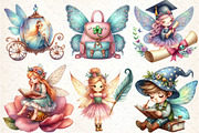 Cute Fairy School Sublimation Clipar, an Illustration by DreamCafeArt (Thumbnail 5 of 5)