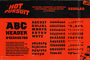 Hot Pursuit: Grind-house Font, a Sans Serif Font by Wingsart Studio (Thumbnail 4 of 16)