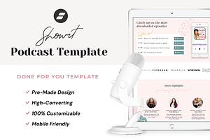 Podcast Showit Page Template