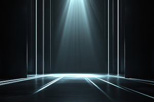 Light in dark corridors, a Photo by Beautiful things