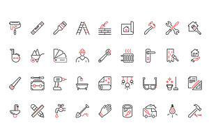 Car maintenance icons, an Object Illustration by Lemberg Vector