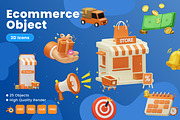 Ecommerce 3D Icons, an Object 3D Model by Azam Creative (Thumbnail 1 of 6)