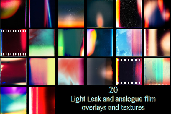 20 Light Leak Texture Overlays preview 5