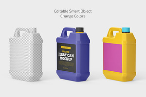 Plastic Jerry Can Mockup Set