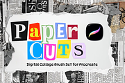 Collage Brushes - Procreate, a Brush Add-On by Wicked Creative (Thumbnail 1 of 13)