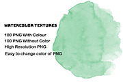 200 Watercolor Swatches Clipart, PNG, a Texture Graphic by Chipshpow Graphics (Thumbnail 2 of 7)
