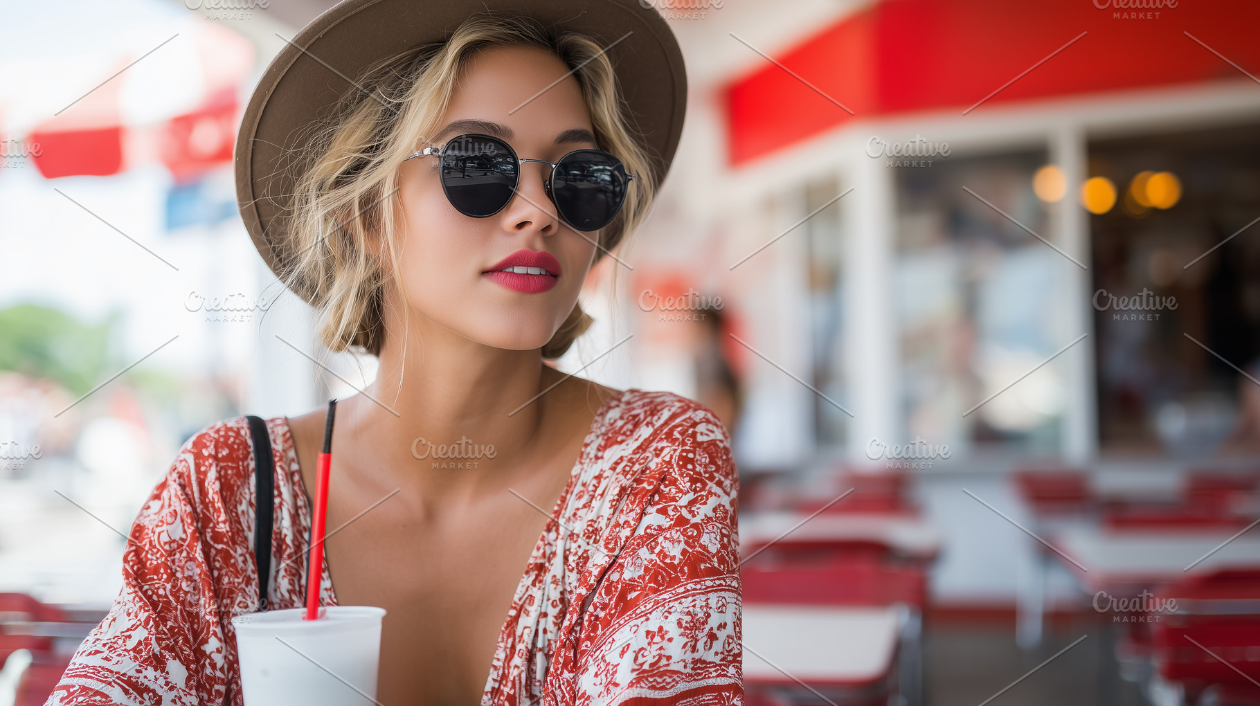 Fashionable young woman in glasses, a Person Photo by MistyDay