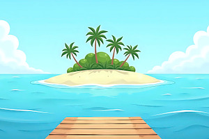 Create a calm, minimal flat cartoon, a Photo by LOGOCREATIVE