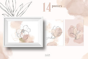 Magnolia Line Art Collection