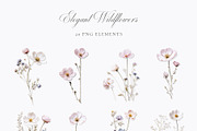 Pretty Wildflowers (Png) Elements, a Background Graphic by by creative paper (Thumbnail 7 of 7)