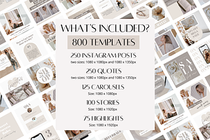 800 Instagram Canva Templates