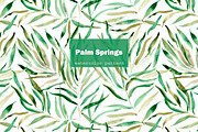Palm leaves seamless pattern, a Pattern Graphic by Katerina Tova (Thumbnail 1 of 13)
